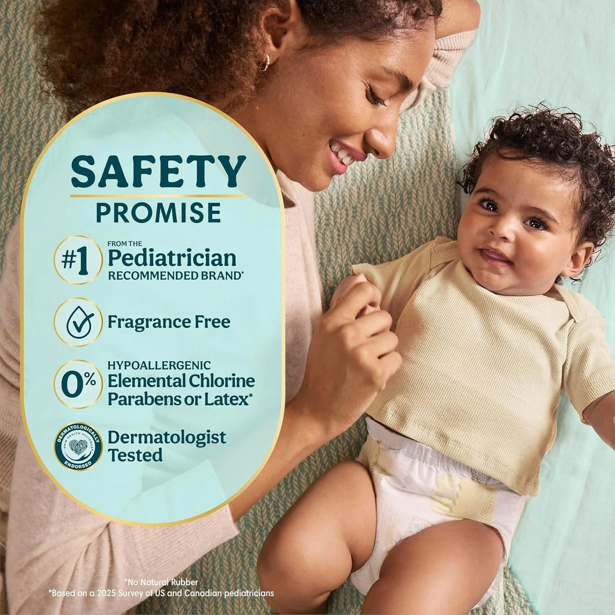 Swaddlers Diapers, Size 2 (10-22 lbs), 186 Count, Fragrance Free, Hypoallergenic, Absorbent, Pediatrician Recommended, Skin Safe