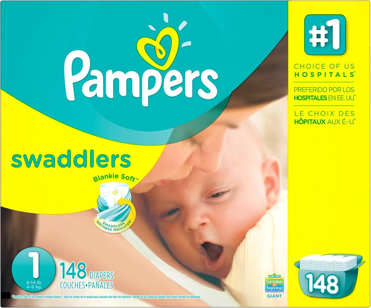 Pampers Swaddlers Disposable Diapers Size 2, 32 Count, Jumbo