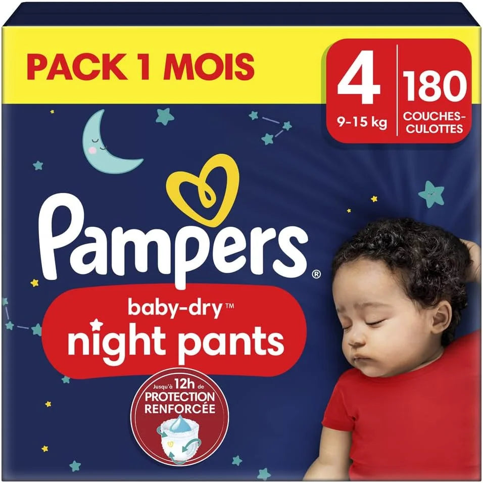 Pampers Night Pants Size 4 x 180 Pack of 1 Month