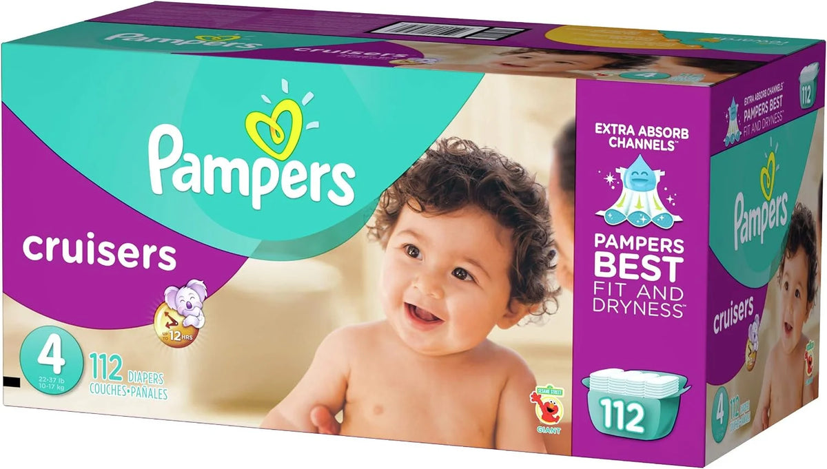 Pampers Cruisers Diapers - Size 4-112 ct