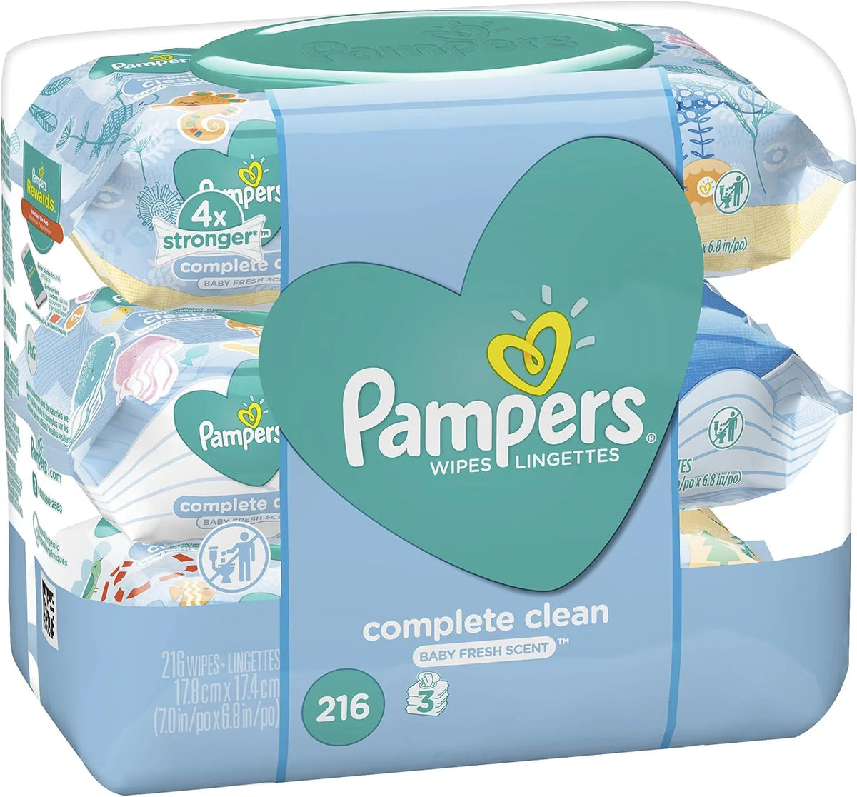 Pampers Sensitive Baby Wipes - Unscented - 392 ct